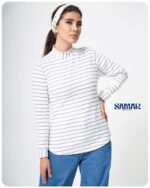 بلوز یقه ایستاده کبریتی کد 00201150 - Image 2