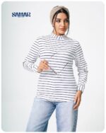 بلوز یقه ایستاده کبریتی کد 00201150 - Image 3