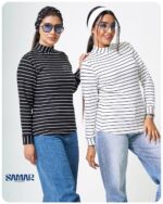 بلوز یقه ایستاده کبریتی کد 00201150 - Image 5