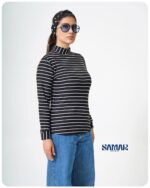 بلوز یقه ایستاده کبریتی کد 00201150 - Image 7