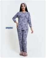 ست استین سه ربع و شلوار تمام چاپ کد 00201047 - Image 2