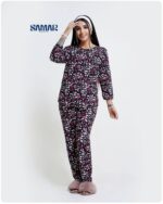 ست استین سه ربع و شلوار تمام چاپ کد 00201047 - Image 3